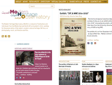 Tablet Screenshot of modernheritageobservatory.org